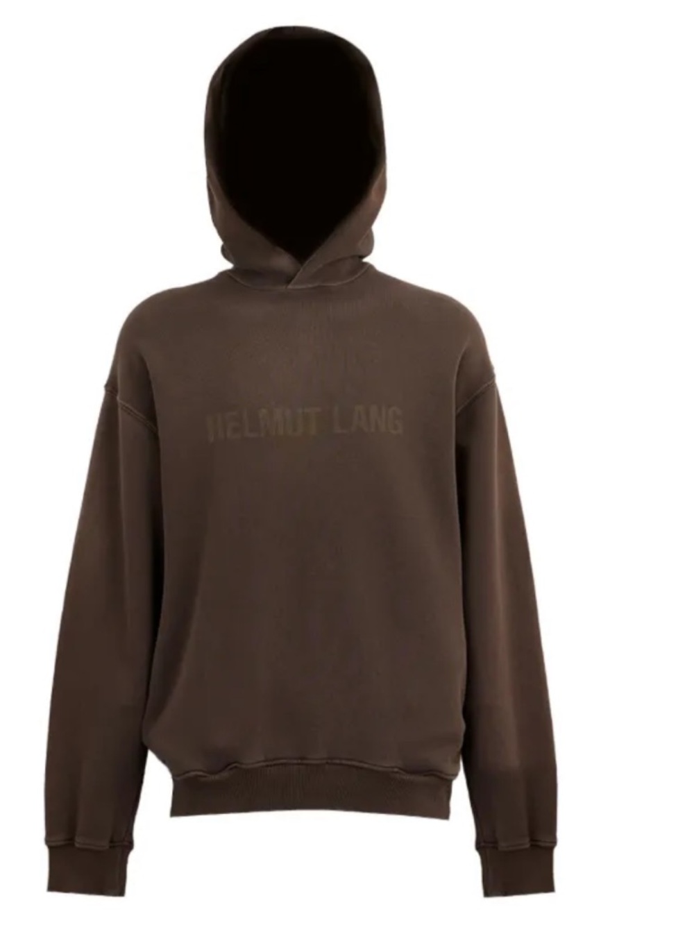 NWT Helmut Lang FADED BROWN LAZER STUDIO HOODIE Size L